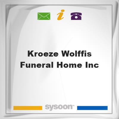 Kroeze-Wolffis Funeral Home, Inc.Kroeze-Wolffis Funeral Home, Inc. on Sysoon