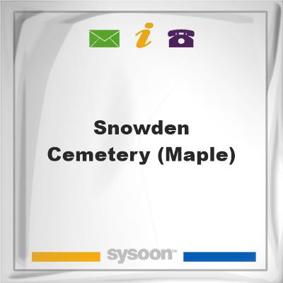Snowden Cemetery (Maple)Snowden Cemetery (Maple) on Sysoon