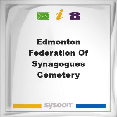 Edmonton Federation of Synagogues Cemetery, Edmonton Federation of Synagogues Cemetery