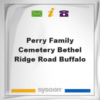 Perry Family Cemetery, Bethel Ridge Road, Buffalo, Perry Family Cemetery, Bethel Ridge Road, Buffalo