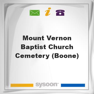Mount Vernon Baptist Church Cemetery (Boone), Mount Vernon Baptist Church Cemetery (Boone)
