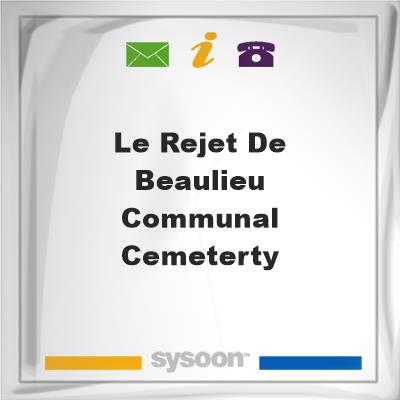 Le Rejet-de-Beaulieu Communal Cemeterty, Le Rejet-de-Beaulieu Communal Cemeterty