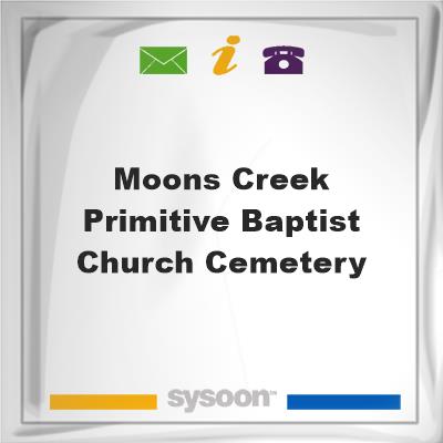 Moons Creek Primitive Baptist Church Cemetery, Moons Creek Primitive Baptist Church Cemetery
