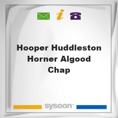 Hooper-Huddleston & Horner Algood ChapHooper-Huddleston & Horner Algood Chap on Sysoon