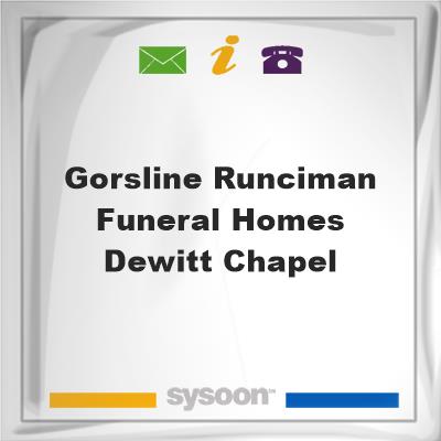 Gorsline-Runciman Funeral Homes Dewitt Chapel, Gorsline-Runciman Funeral Homes Dewitt Chapel