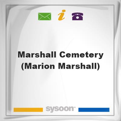 Marshall Cemetery (Marion Marshall), Marshall Cemetery (Marion Marshall)
