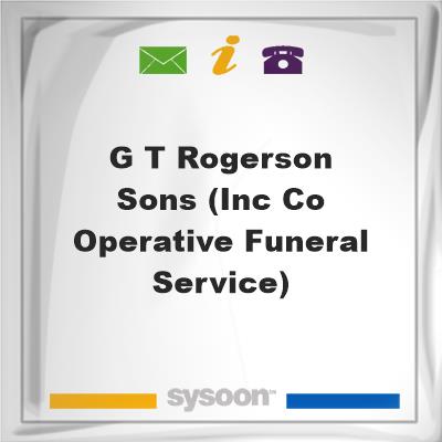 G T Rogerson & Sons (inc Co-operative Funeral Service)G T Rogerson & Sons (inc Co-operative Funeral Service) on Sysoon