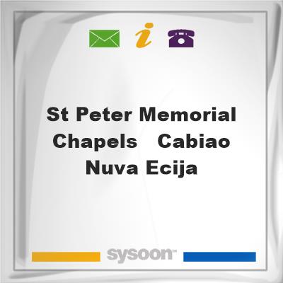 St. Peter Memorial Chapels - Cabiao, Nuva EcijaSt. Peter Memorial Chapels - Cabiao, Nuva Ecija on Sysoon