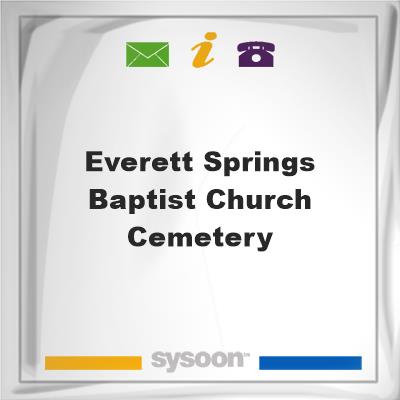 Everett Springs Baptist Church Cemetery, Everett Springs Baptist Church Cemetery