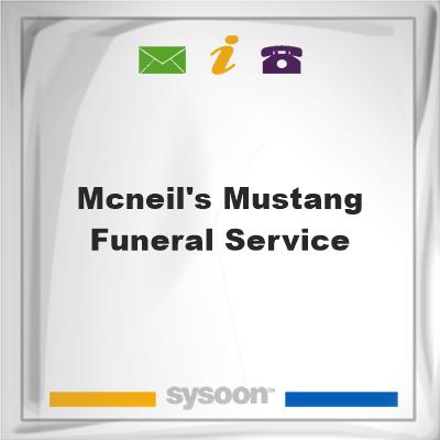 McNeil's Mustang Funeral Service, McNeil's Mustang Funeral Service