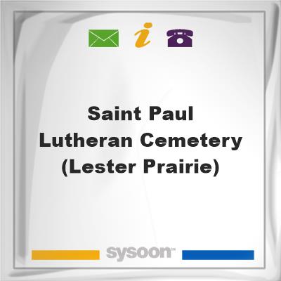 Saint Paul Lutheran Cemetery (Lester Prairie), Saint Paul Lutheran Cemetery (Lester Prairie)
