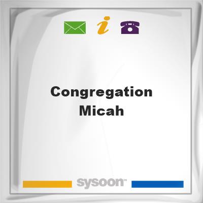 Congregation Micah, Congregation Micah