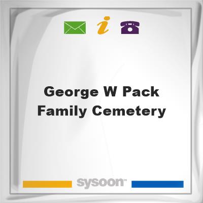 George W. Pack Family Cemetery, George W. Pack Family Cemetery