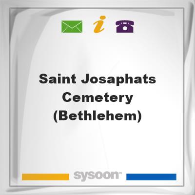 Saint Josaphats Cemetery (Bethlehem), Saint Josaphats Cemetery (Bethlehem)