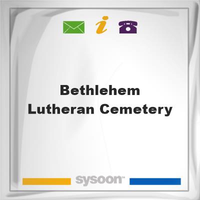Bethlehem Lutheran CemeteryBethlehem Lutheran Cemetery on Sysoon