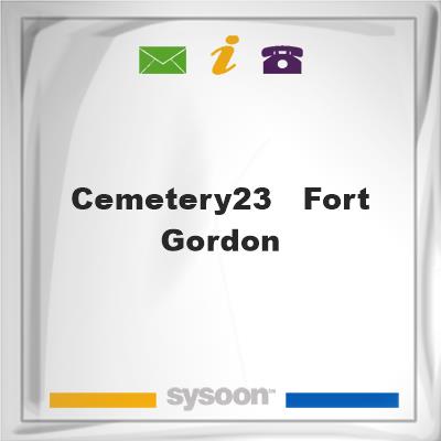 Cemetery#23 - Fort GordonCemetery#23 - Fort Gordon on Sysoon