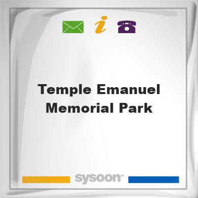 Temple Emanuel Memorial Park, Temple Emanuel Memorial Park