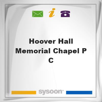 Hoover-Hall Memorial Chapel P CHoover-Hall Memorial Chapel P C on Sysoon