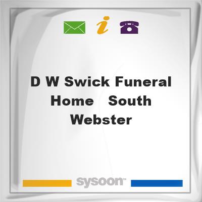 D W Swick Funeral Home - South Webster, D W Swick Funeral Home - South Webster