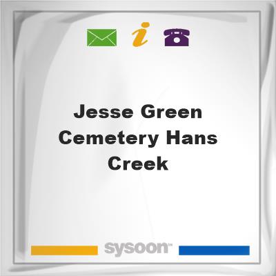 Jesse Green Cemetery, Hans Creek, Jesse Green Cemetery, Hans Creek