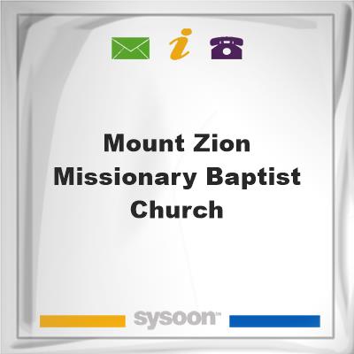 Mount Zion Missionary Baptist ChurchMount Zion Missionary Baptist Church on Sysoon