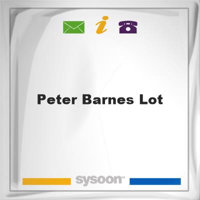 Peter Barnes LotPeter Barnes Lot on Sysoon