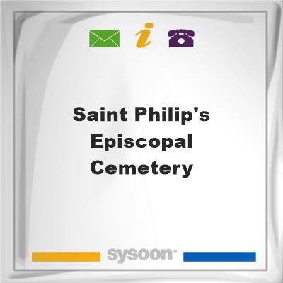 Saint Philip's Episcopal CemeterySaint Philip's Episcopal Cemetery on Sysoon
