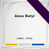 Anna Batyi Anna Batyi on Sysoon