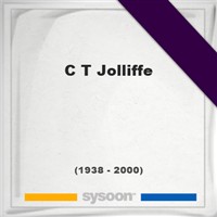 C T Jolliffe on Sysoon
