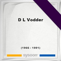 D L Vodder on Sysoon