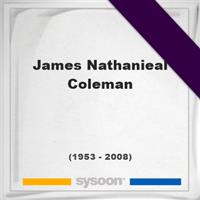 James Nathanieal Coleman on Sysoon