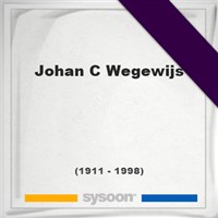Johan C Wegewijs on Sysoon