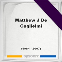 Matthew J De Guglielmi on Sysoon