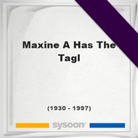 Maxine A Has The Tagl on Sysoon