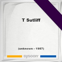 T Sutliff on Sysoon