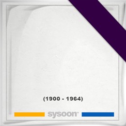 , Headstone of  (1900 - 1964), memorial