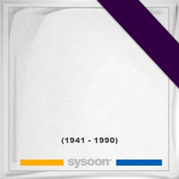 , Headstone of  (1941 - 1990), memorial
