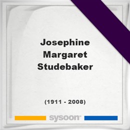 Josephine Margaret Studebaker, Headstone of Josephine Margaret Studebaker (1911 - 2008), memorial