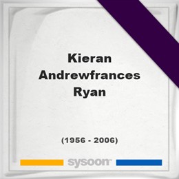 Kieran Andrewfrances Ryan, Headstone of Kieran Andrewfrances Ryan (1956 - 2006), memorial