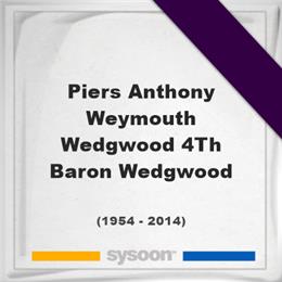 Piers Anthony Weymouth Wedgwood, 4Th Baron Wedgwood, Headstone of Piers Anthony Weymouth Wedgwood, 4Th Baron Wedgwood (1954 - 2014), memorial