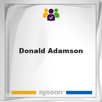 Donald Adamson on Sysoon