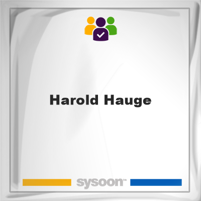Harold Hauge on Sysoon