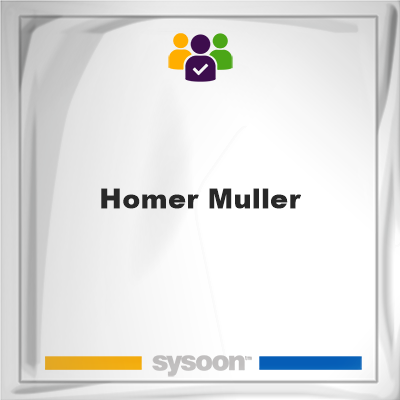 Homer Muller on Sysoon