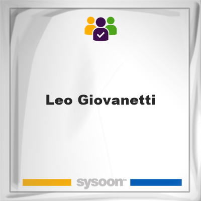 Leo Giovanetti on Sysoon