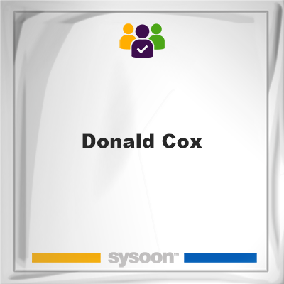 Donald Cox, memberDonald Cox on Sysoon