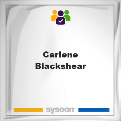 Carlene Blackshear, memberCarlene Blackshear on Sysoon