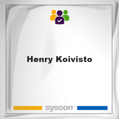 Henry Koivisto, memberHenry Koivisto on Sysoon