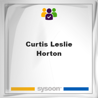 Curtis Leslie Horton on Sysoon