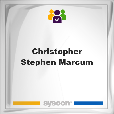 Christopher Stephen Marcum, memberChristopher Stephen Marcum on Sysoon