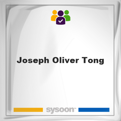 Joseph Oliver Tong, memberJoseph Oliver Tong on Sysoon